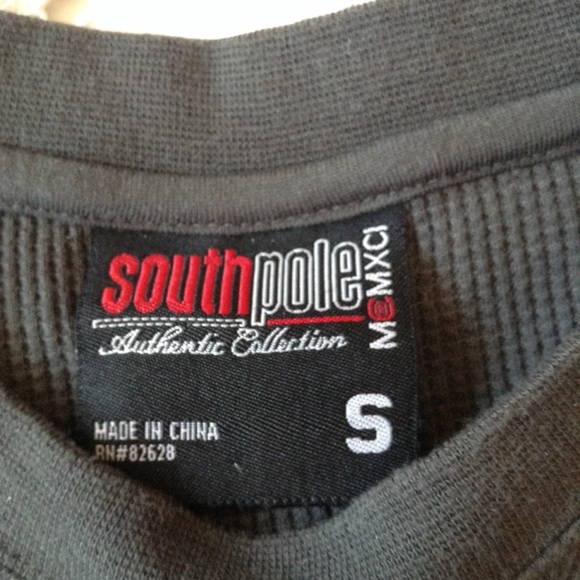 SOUTH POLE GRAY THERMAL TOP S NWOT - Picture 4 of 4